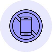 No Mobile Phone Vector Icon