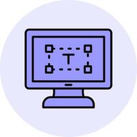 Computer text Editor Vector Icon