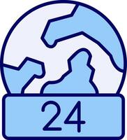 24 Hours Vector Icon