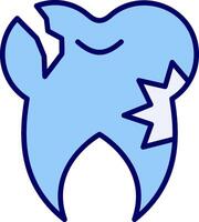 Caries Tooth Vector Icon