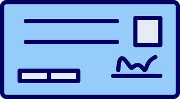 Cheque Vector Icon