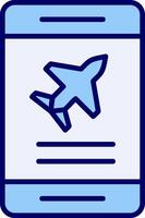 Plane Ticket booking Vector Icon