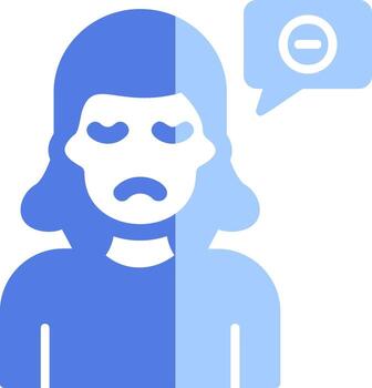 Negative Thinking Vector Icon