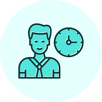 Work Time Vector Icon