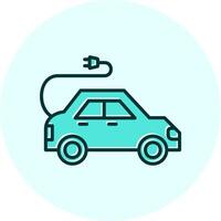 Electric Car Vector Icon