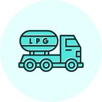 Gas Truck Vector Icon