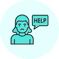 icono de vector de ayuda