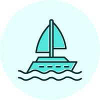 Yacht Vector Icon