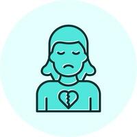 Broken Heart Vector Icon