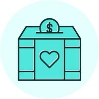 Charity Box Vector Icon