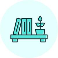 Bookshelf Vector Icon