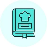 icono de vector de libro de recetas