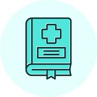 icono de vector de libro médico