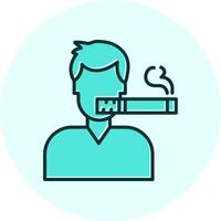 Man Smoking Vector Icon