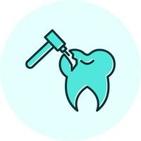 Tooth Drilling Vector Icon