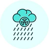 icono de vector de lluvia ácida