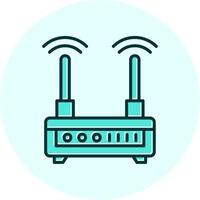 icono de vector de enrutador wifi