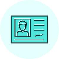 Identification Card Vector Icon