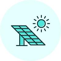 icono de vector de panel solar