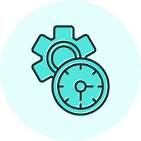 icono de vector de tiempo de trabajo