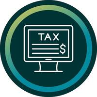 Online Tax Vector Icon