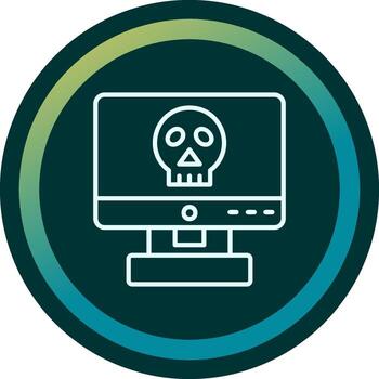 Computer Hacking Vector Icon