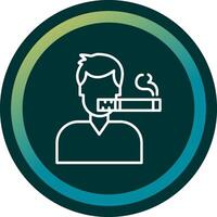 Man Smoking Vector Icon