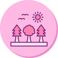 icono de vector de bosque