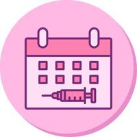 Vaccination Date Vector Icon