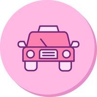 icono de vector de taxi