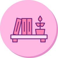 Bookshelf Vector Icon