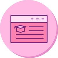 Online Education Vector Icon