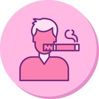 Man Smoking Vector Icon