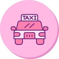 icono de vector de taxi