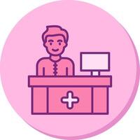 Receptionist Vector Icon