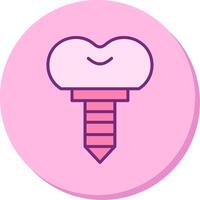 Dental Implant Vector Icon