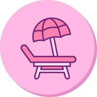 Beach Chair Vector Icon