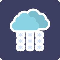 Snowfall Vector Icon