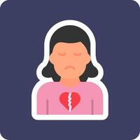 Broken Heart Vector Icon