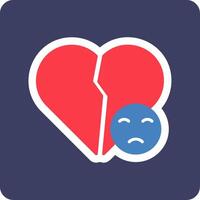 Broken Heart Vector Icon