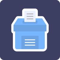 icono de vector de caja de votación