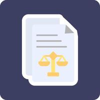 icono de vector de documento legal