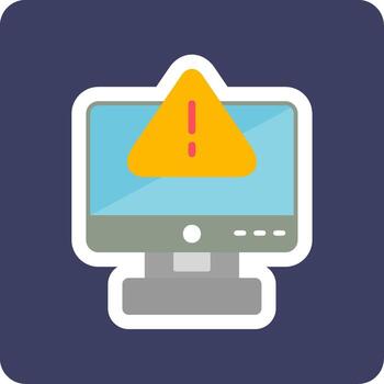 icono de vector de error