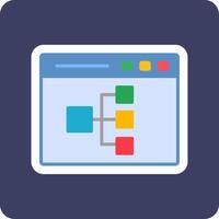 Online Flowchart Vector Icon