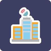 Building Network Vector Icon