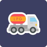 Gas Truck Vector Icon