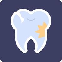 Caries Tooth Vector Icon
