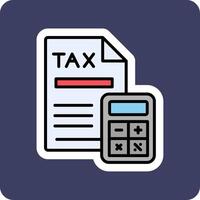 Tax Calculation Vector Icon