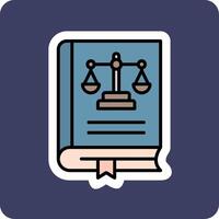 Law Book Vector Icon