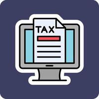 Online Tax Vector Icon